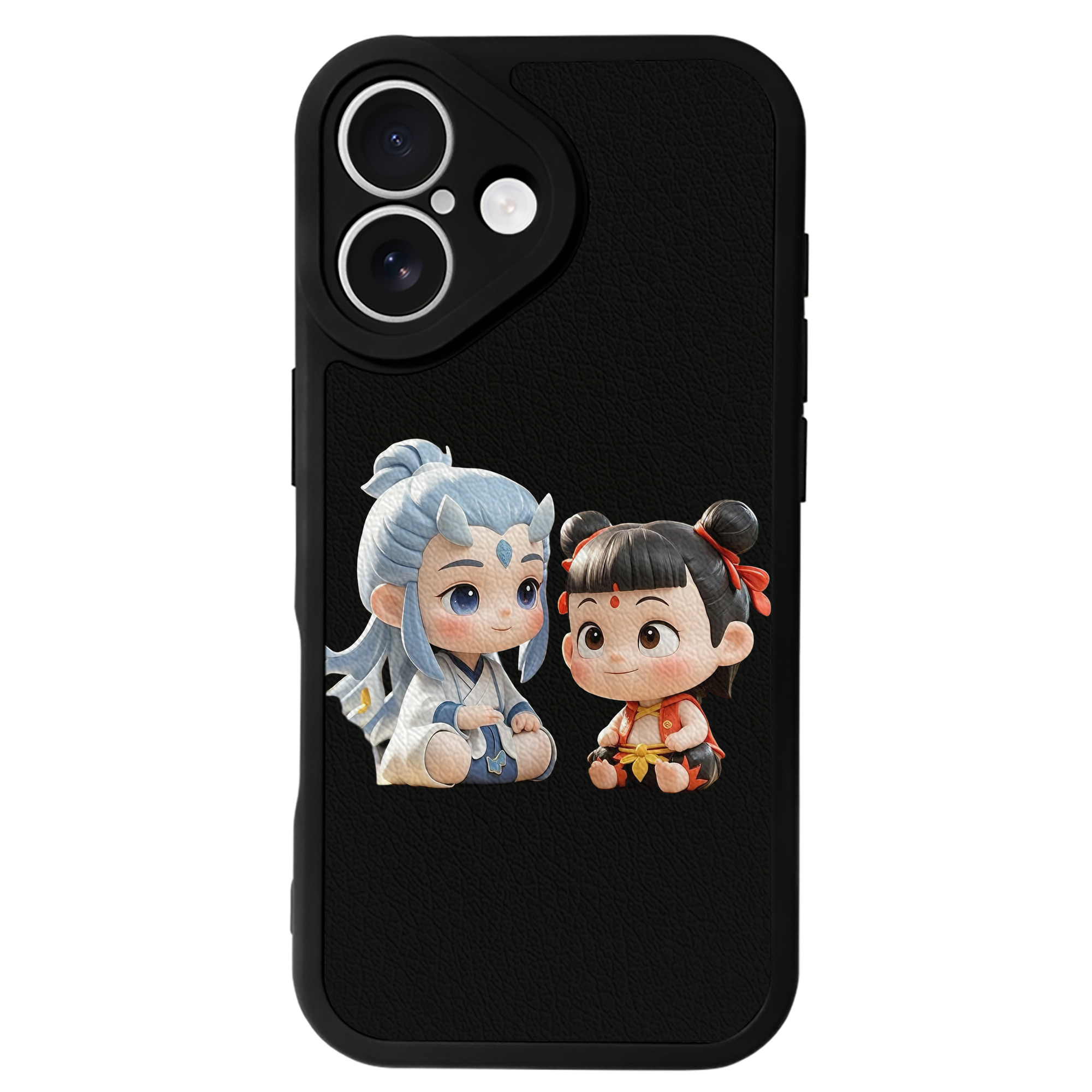 （画像用） Ne Zha 2 ナタ 魔童の大暴れ 【iPhone 16シリーズ対応】シリコンスマホケース（レザー調） 材質：シリコン